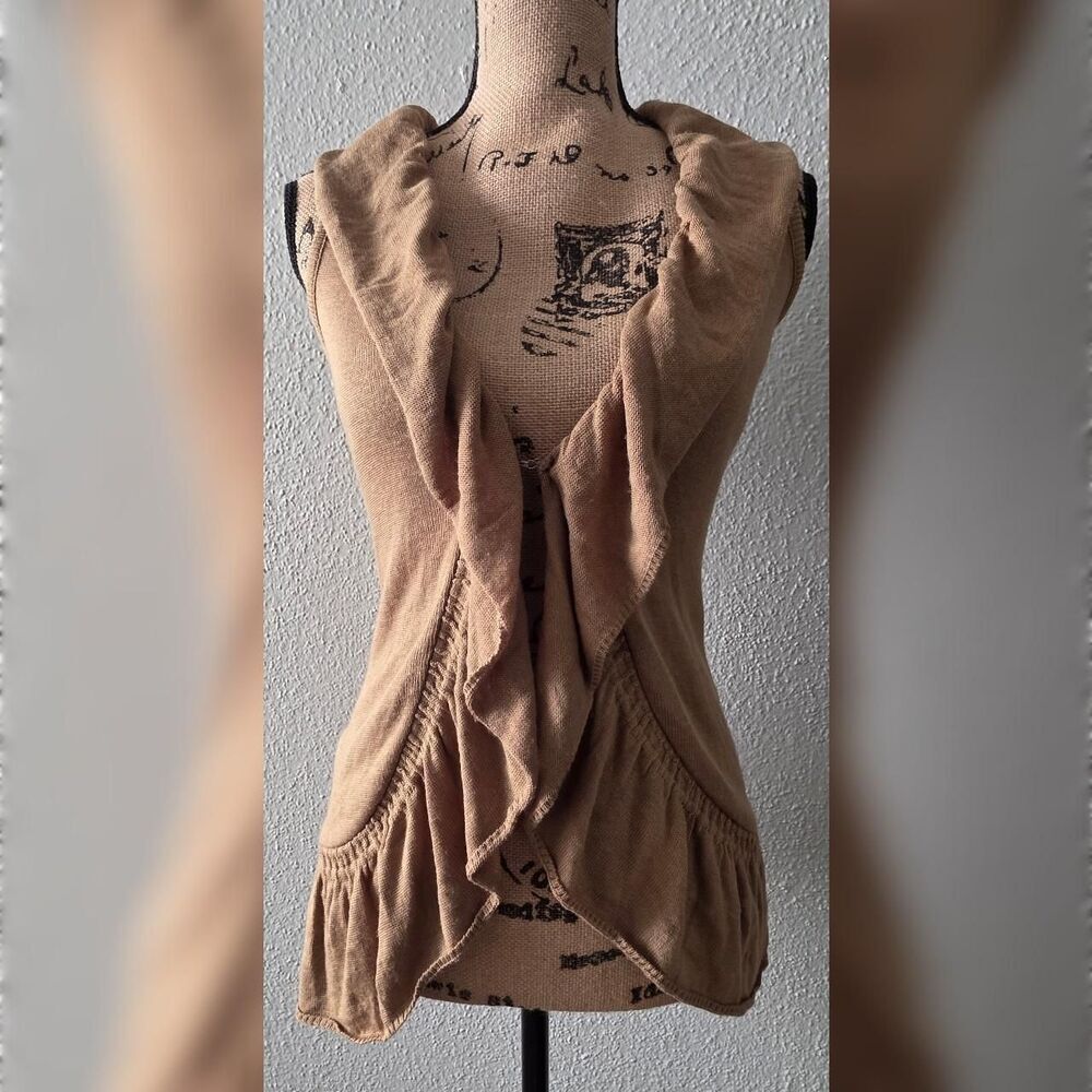 Absolutely Women's Small Open Front Cardigan Soft Knit Coastal Grandma